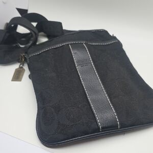 Coach Black Signature Messenger Crossbody